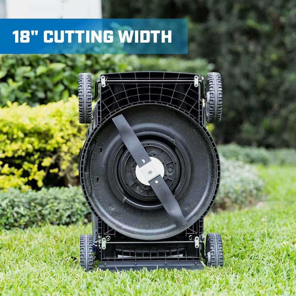 HART 40-Volt Cordless 18-inch Push Mower Kit, (1) 6Ah Lithium-Ion Battery, (1) Battery Charger