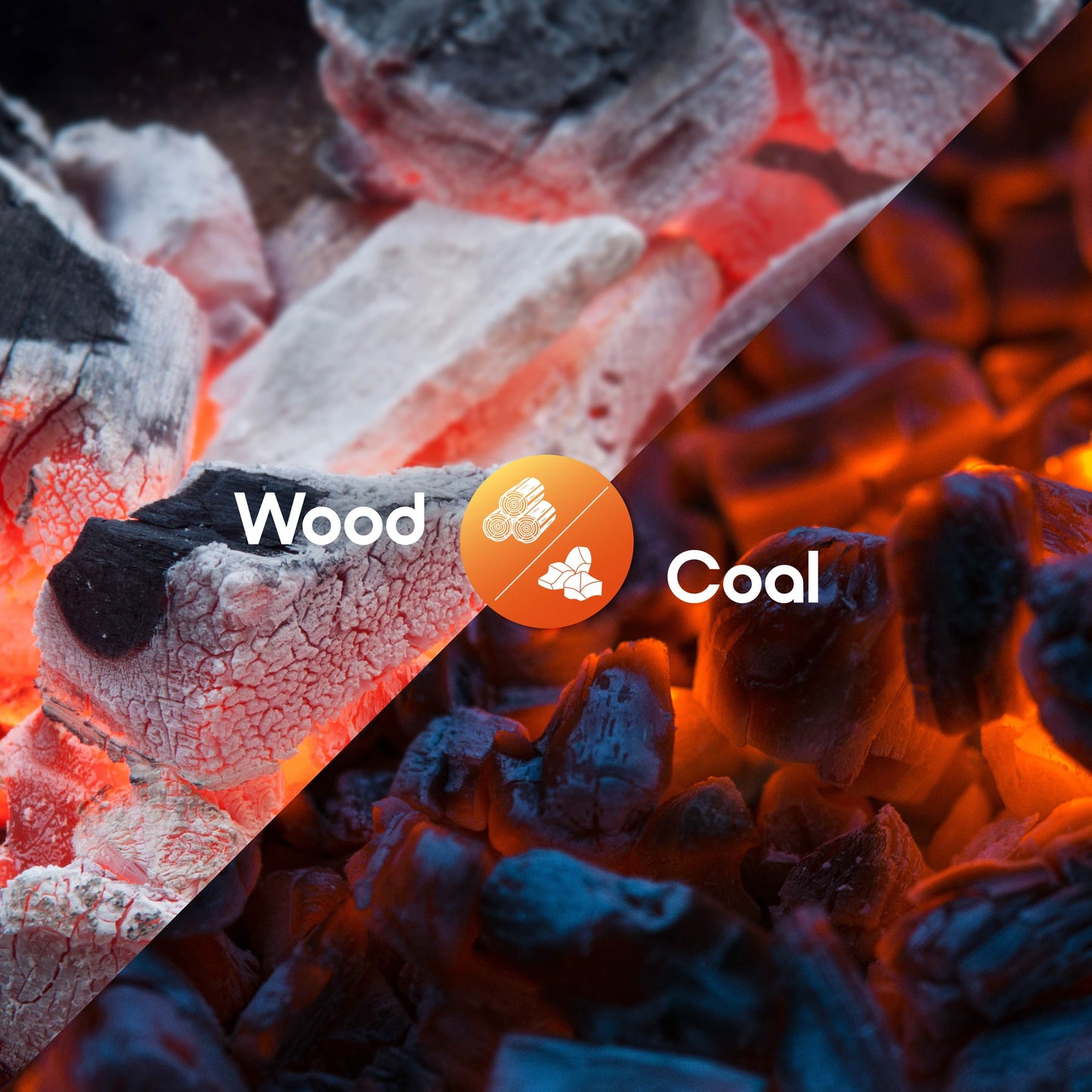 Cozi Outdoor Square Fire Pit Table with BBQ Grill for Camping and Outdoor Decor, 32”