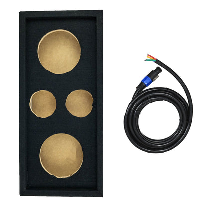 Q Power Car Audio Subwoofer Enclosure Box Chuchero For 8" Mids and 3" Tweeters - Find Fresh Goods