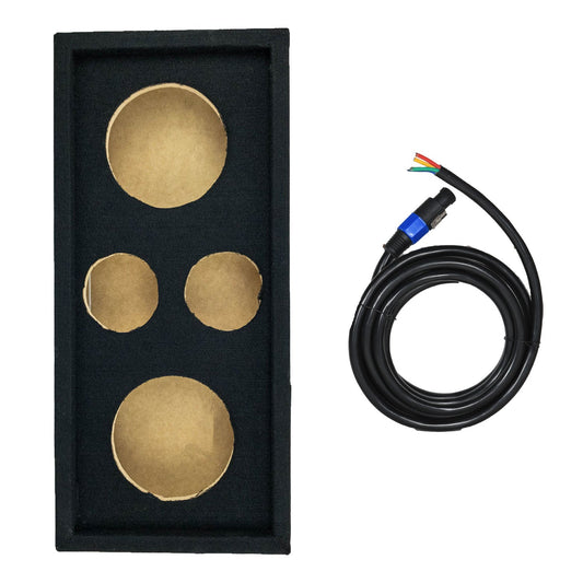 Q Power Car Audio Subwoofer Enclosure Box Chuchero For 8" Mids and 3" Tweeters - Find Fresh Goods