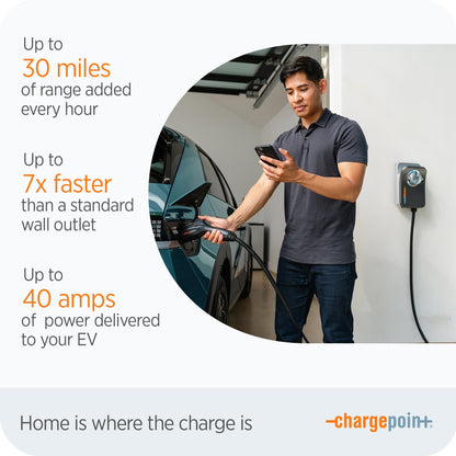 ChargePoint Home Flex Level 2 WiFi NEMA 6-50 Plug Electric Vehicle EV Charger - Find Fresh Goods