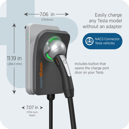 ChargePoint Home Flex Level 2 EV Charger NACS, Hardwired EV Fast Charge Station - Find Fresh Goods