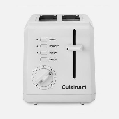 Cuisinart 2 Slice Compact Plastic Toaster – White
