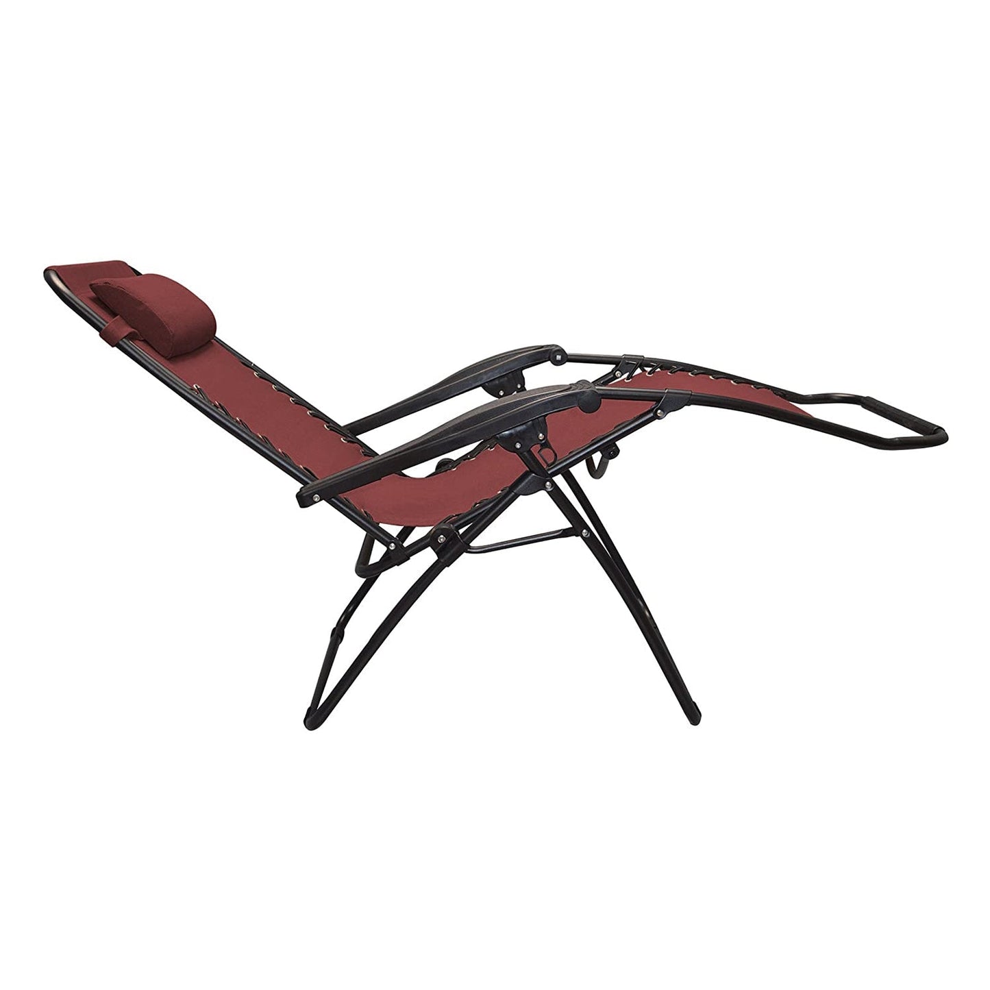 Caravan Sports Zero Gravity Recliner Indoor and Outdoor Chair, Burgundy (Pair)