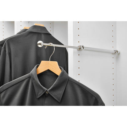 Rev-A-Shelf 14" Extendable Metal Closet Valet Rod, CVR-14-CR (2 Pack)