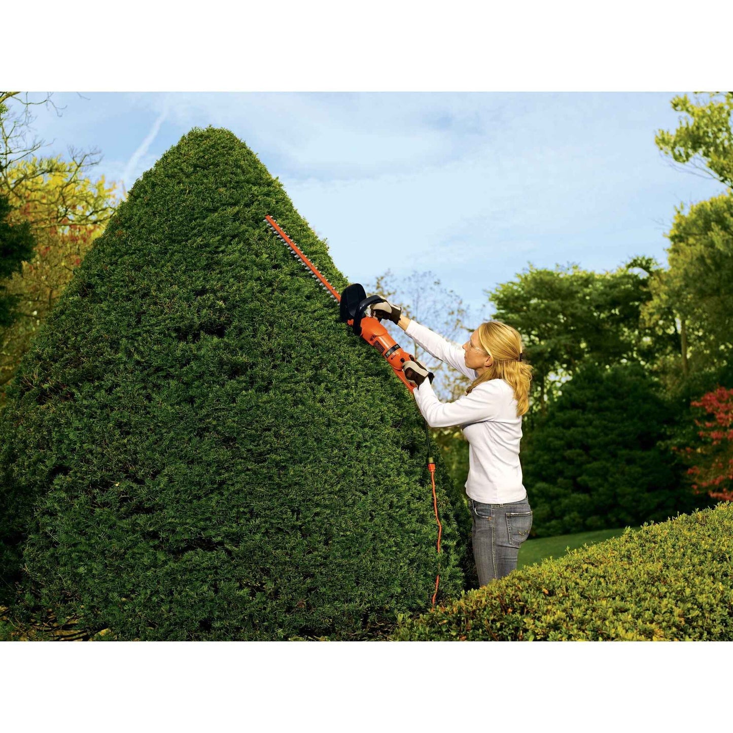 BLACK+DECKER HH2455 3.3 Amp HedgeHog 24" Hedge Trimmer with Rotating Handle
