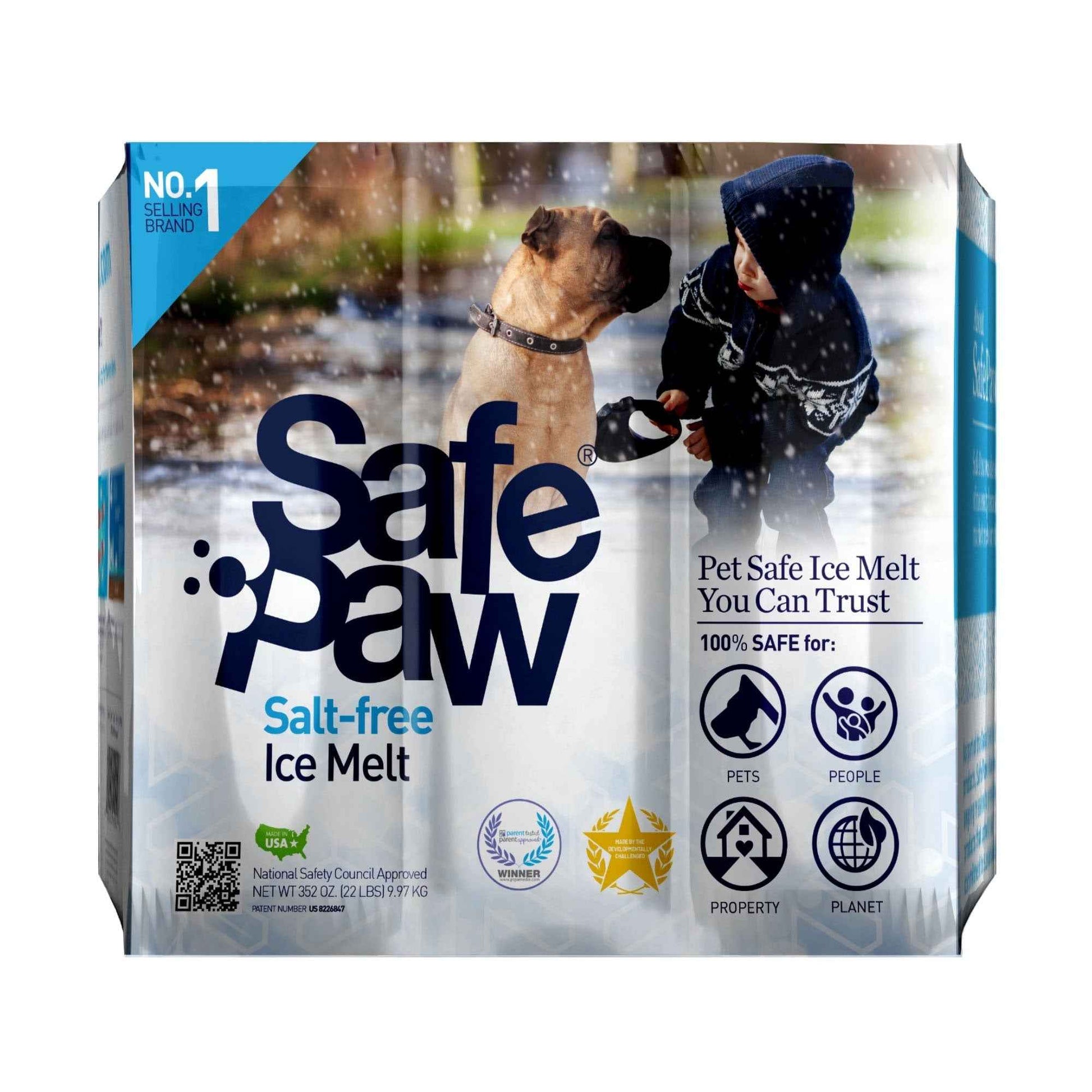 Safe Paw Pet Friendly Concrete Safe Salt Free Ice Melt, 22 Lbs (2 Pack)