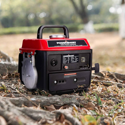 PowerSmart 1200W Gas Fuel Generator Portable for Camping Outdoor, Low Noise with AC Outlet