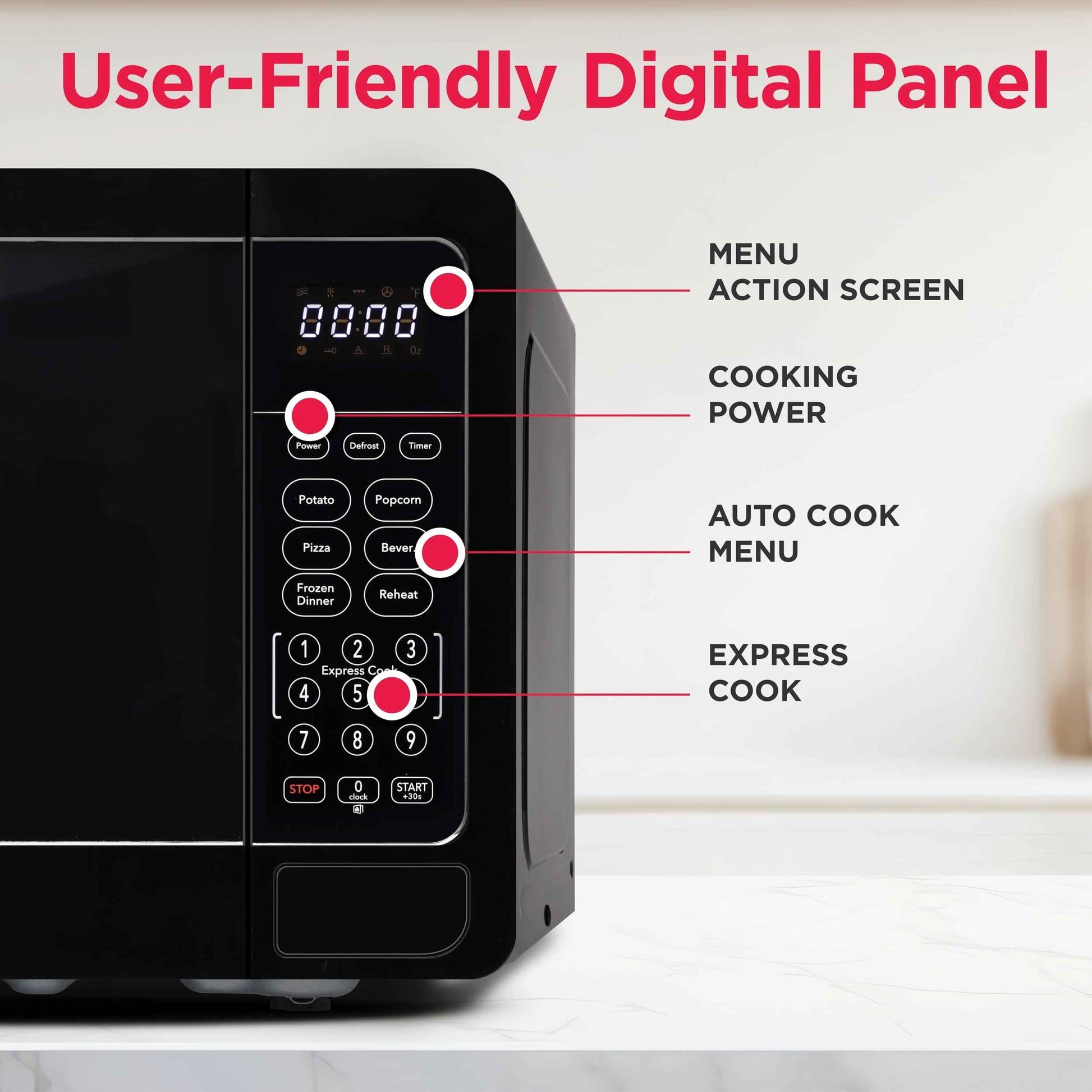 FRIGIDAIRE 0.7 Cu. ft. New Countertop Microwave Oven - Black