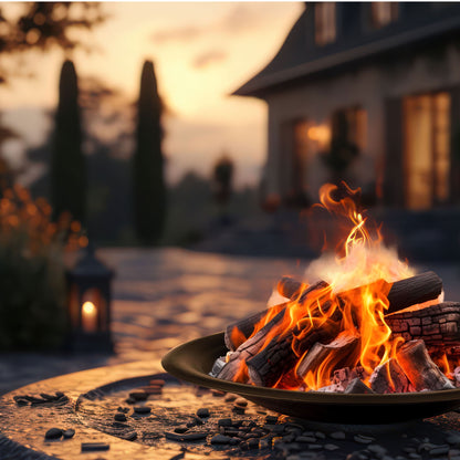 Pure Garden 30in Fire Bowl - Firepit Insert for DIY Fire Pit or Replacement