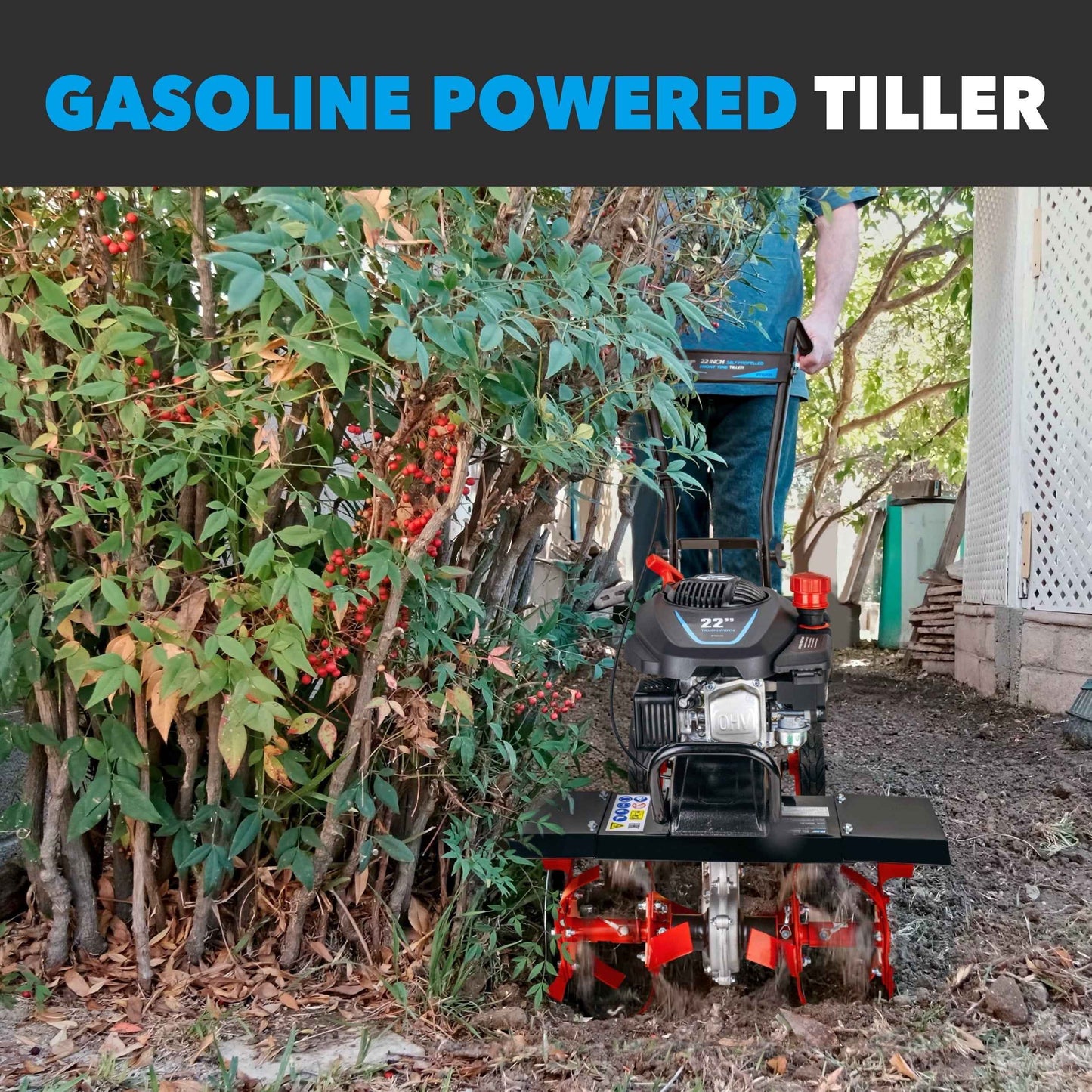 Pulsar 22" Gasoline Powered Front Tine Tiller