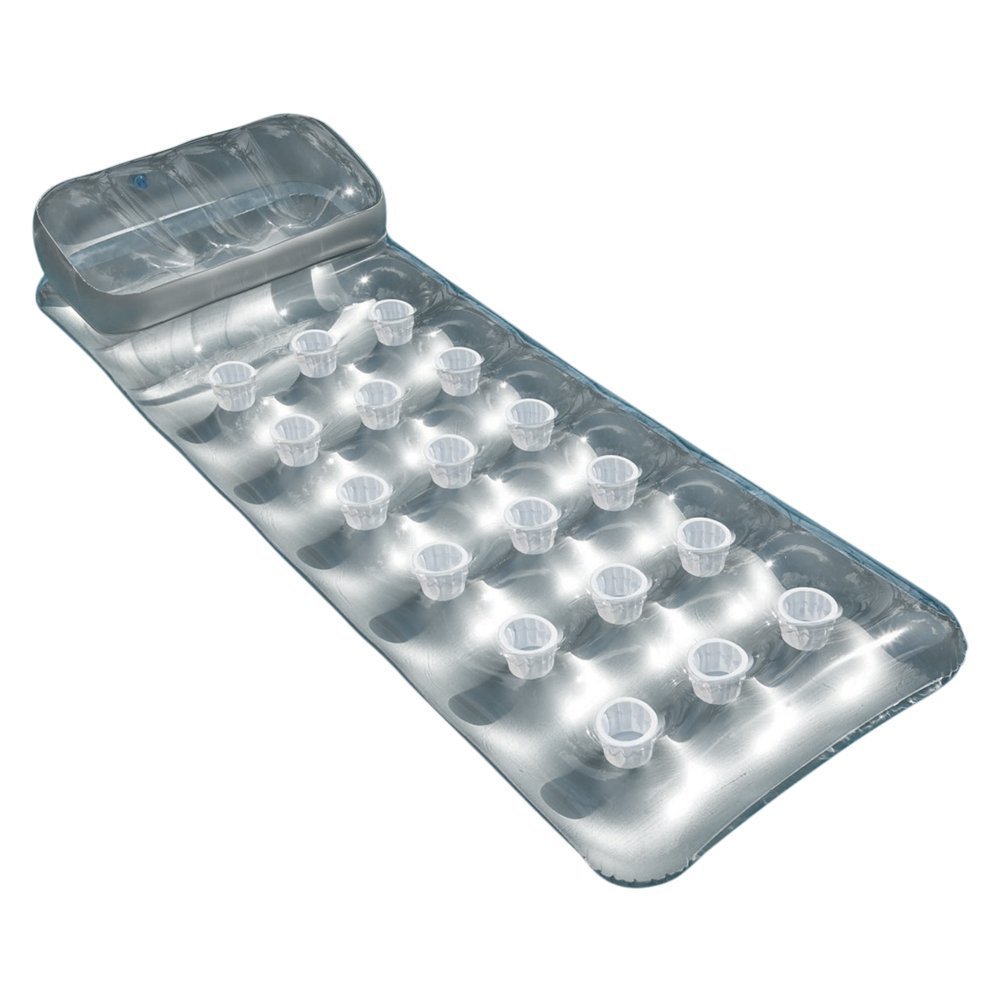 Intex 18-Pocket French Mattress Suntanner Pool Lounger Float w/ Headrest 5 Pack