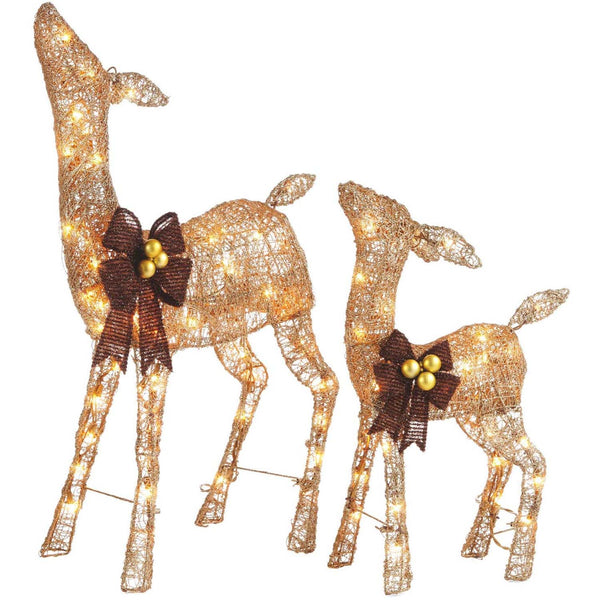 NOMA Christmas Deer 2.8 Ft Pre-Lit LED Outdoor Yard Decor Holiday Decoration