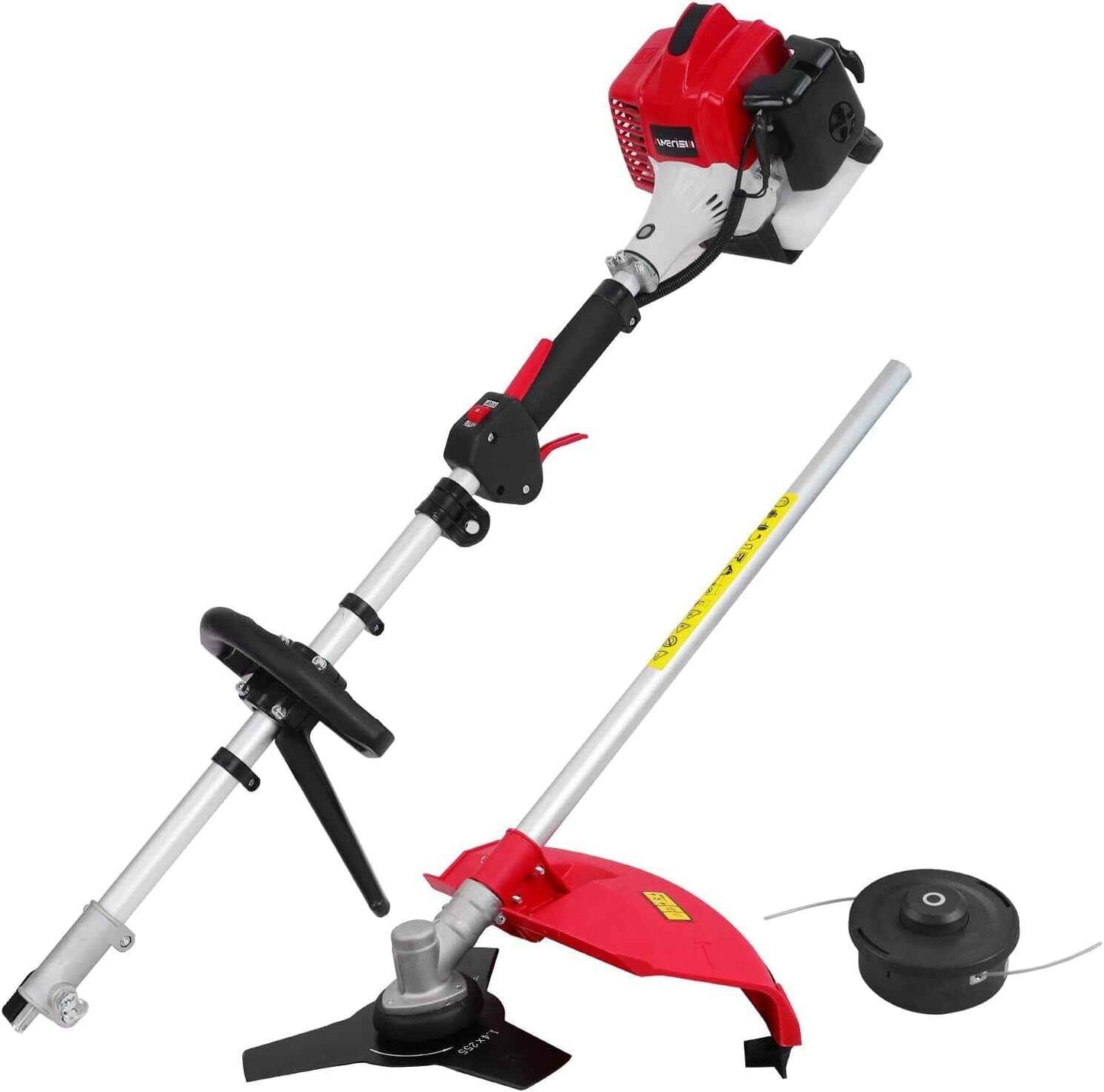 Amerisun 25.4cc Gas String Trimmer, Gas Weed Wacker, weed trimmer，3-in-1 String Trimmer/Edger 16-Inch with 10-Inch Brush Cutter for Grass Cutting