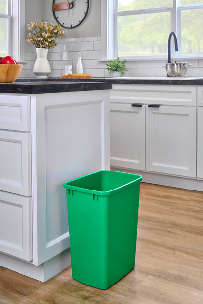 Rev-A-Shelf Polymer Replacement 35 qt. Trash Bin, Green, 2 Pack, RV-35-19-2