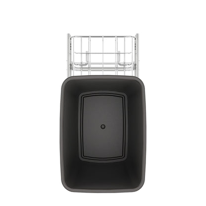 Rev-A-Shelf Pullout Trash Can 35 qt. for Kitchen Cabinets, Gray, RV-12KD-13C-S