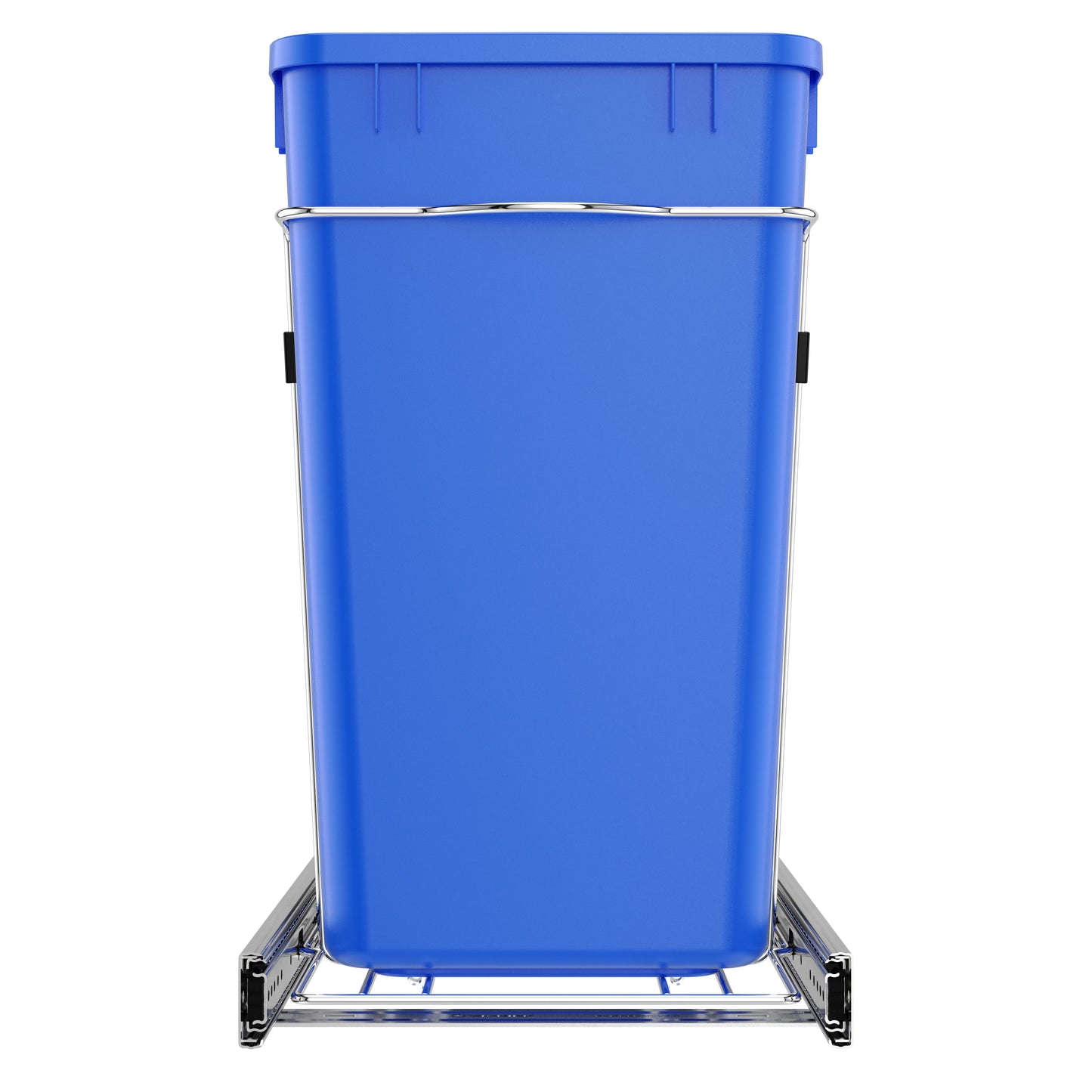 Rev-A-Shelf Double Pullout Trash Can 27 qt. for Kitchen, RV-15KD-2218C-S