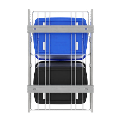 Rev-A-Shelf Double Pullout Trash Can 35 qt. for Kitchen, RV-18KD-2218C-S