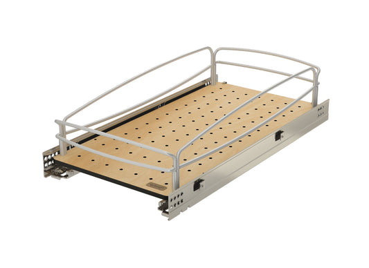 Rev-A-Shelf Solid Bottom Pullout Base Soft-close Cabinet Organizer, 54BK-12SC-1