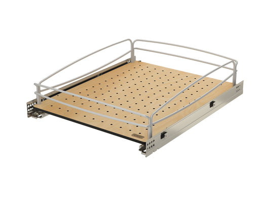 Rev-A-Shelf Solid Bottom Pullout Base Soft-close Cabinet Organizer, 54BK-18SC-1