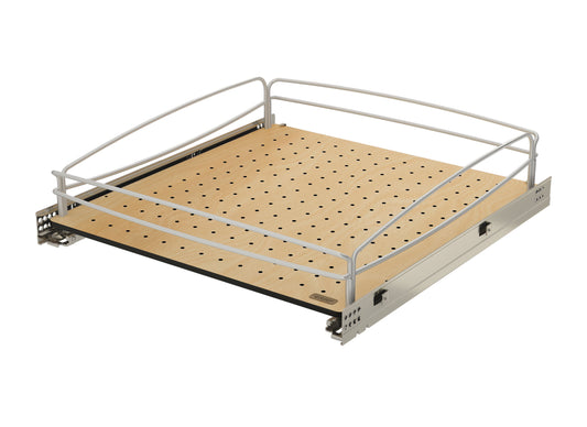 Rev-A-Shelf Solid Bottom Pullout Base Soft-close Cabinet Organizer, 54BK-21SC-1