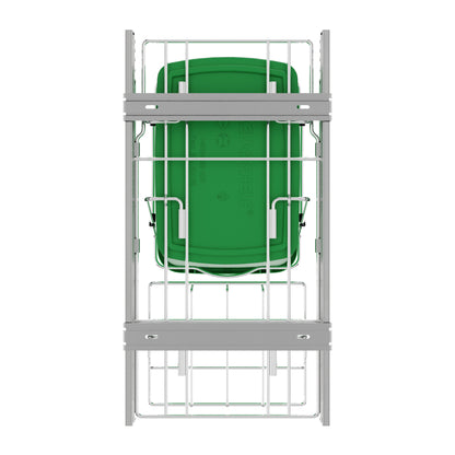 Rev-A-Shelf Pullout Trash Can 35 qt. for Kitchen Cabinets, Green, RV-12KD-19C-S