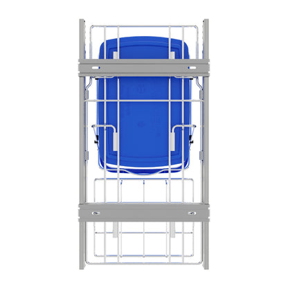 Rev-A-Shelf Pullout Trash Can 35 qt. for Kitchen Cabinets, Blue, RV-12KD-22C-S