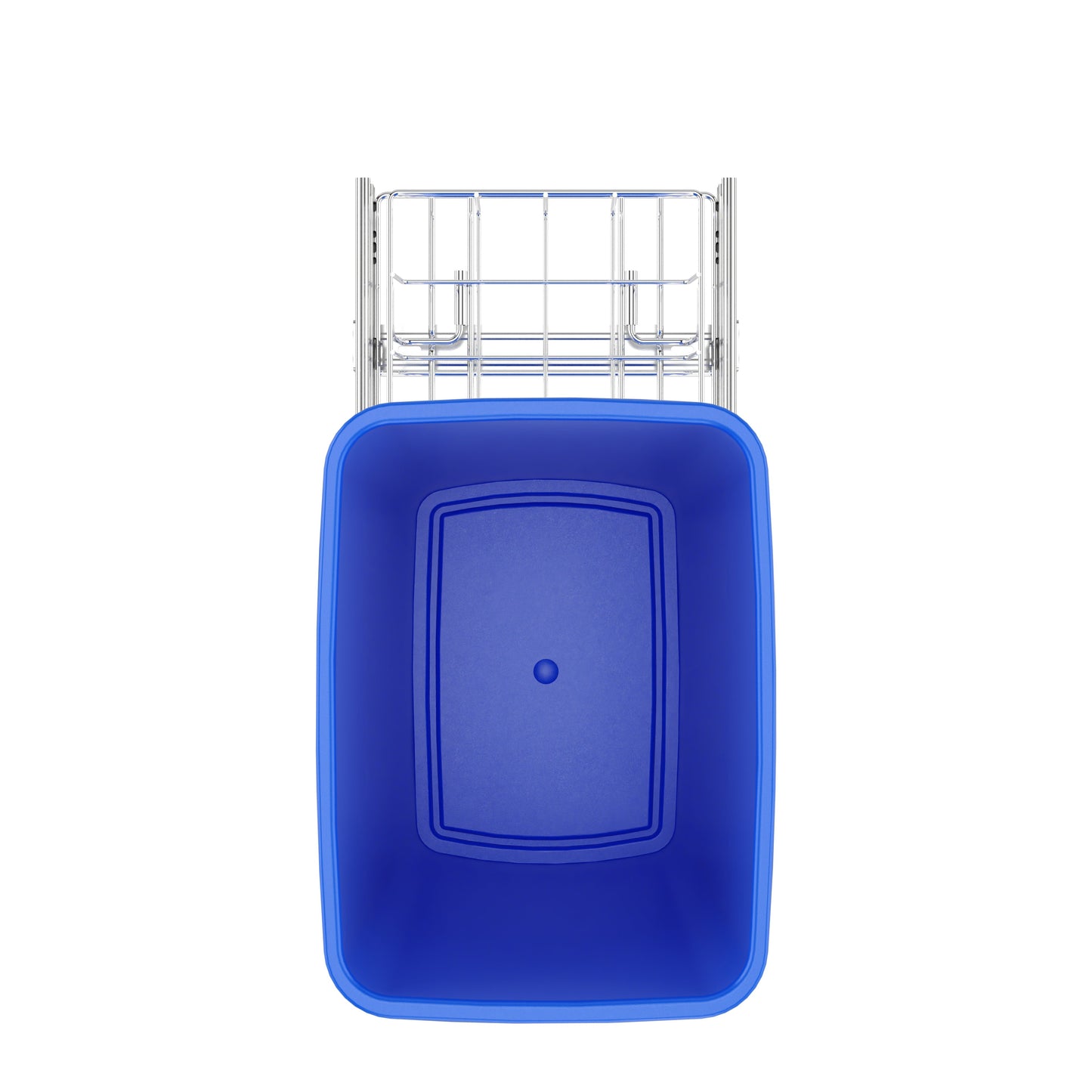 Rev-A-Shelf Pullout Trash Can 35 qt. for Kitchen Cabinets, Blue, RV-12KD-22C-S