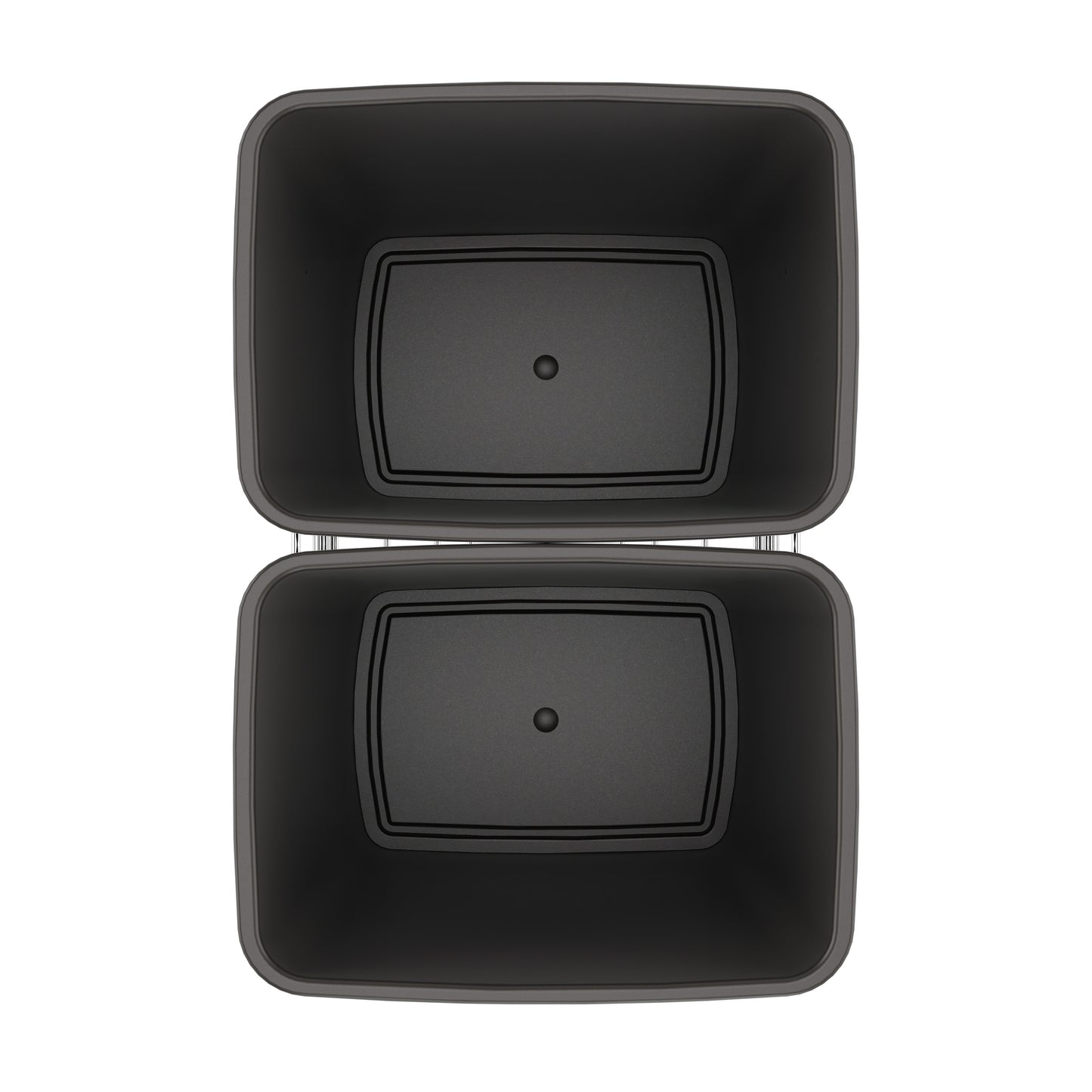 Rev-A-Shelf Double Pullout Trash Can 35 qt. for Kitchen, Gray, RV-18KD-13C-S