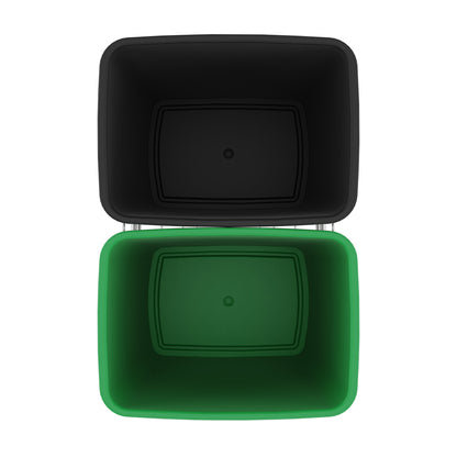 Rev-A-Shelf Double Pullout Trash Can 35 qt. for Kitchen, RV-18KD-1918C-S