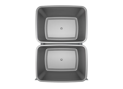 Rev-A-Shelf Pullout Kitchen Trash Can 35 qt. with Soft-close, 53WC-1535SCDM-117