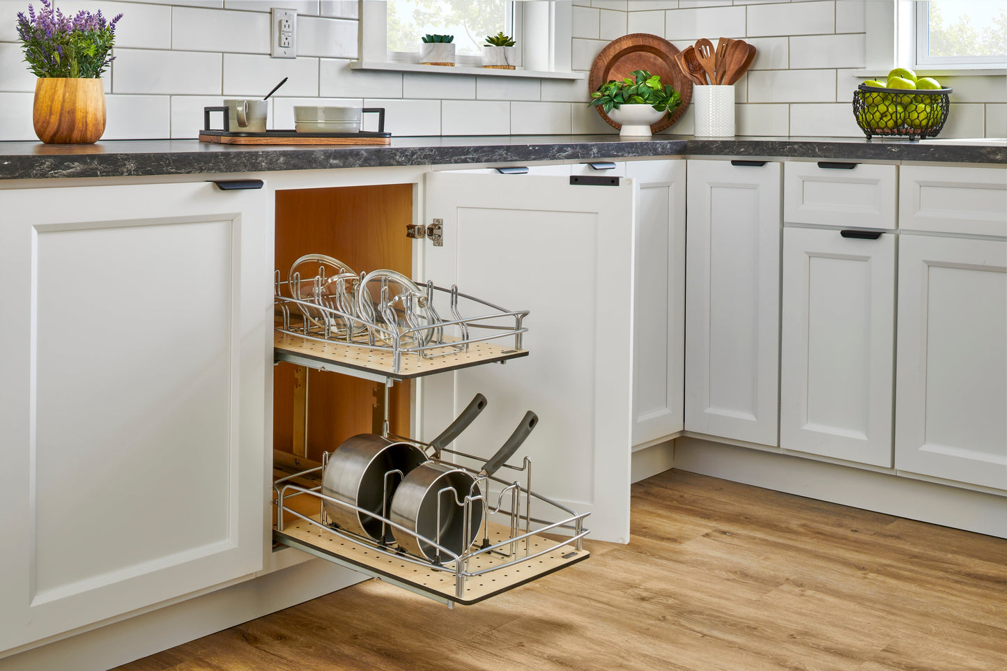 Rev-A-Shelf Drop-in Pot and Pan Organizer for 4DPS Model Peg Boards, 5DCD-1-CR