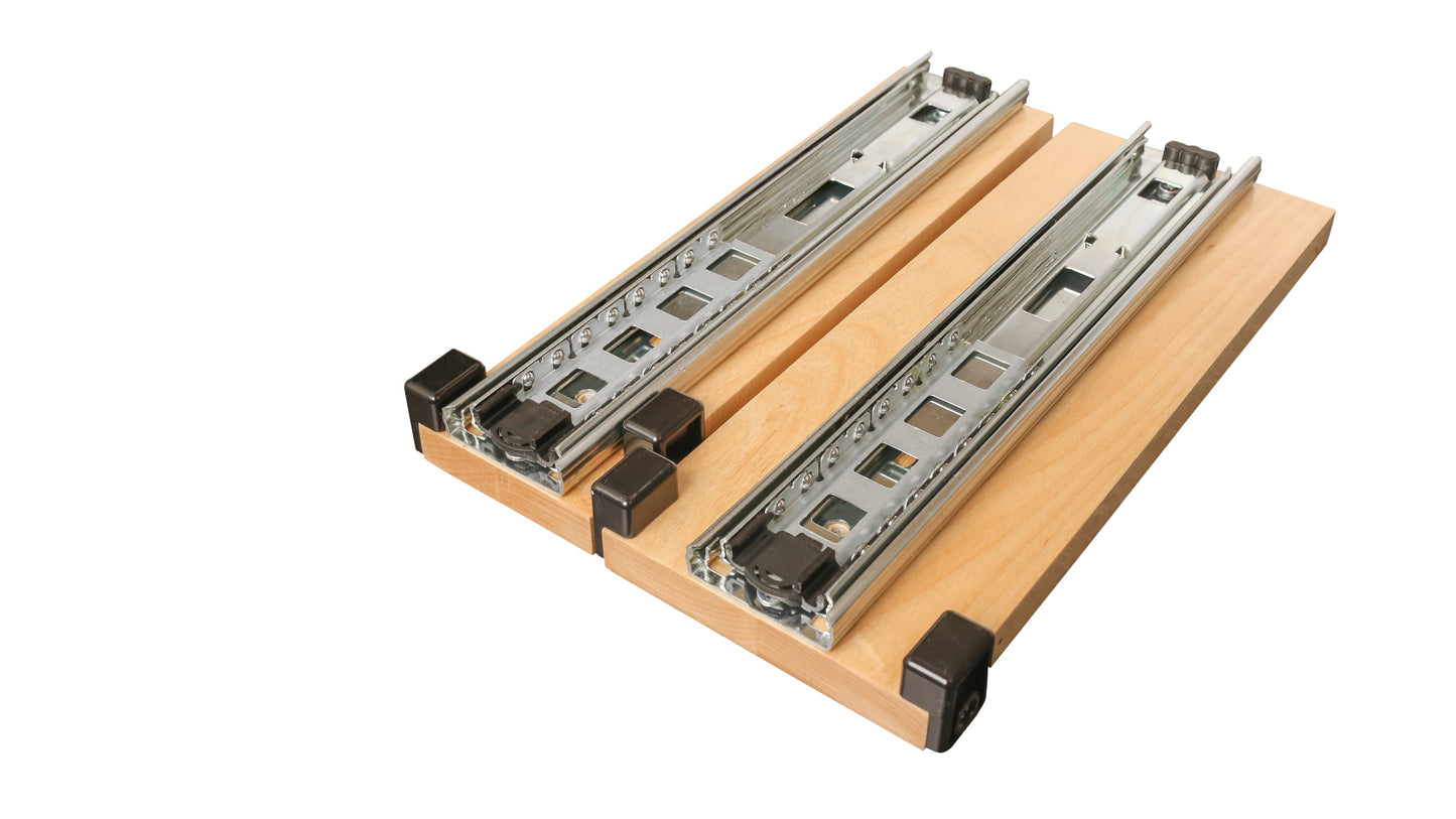 Rev-A-Shelf 5" Pullout Organizer for Cabinets, 2 Tier Upright Shelf, 5WU2-5W1-1