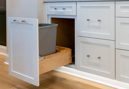 Rev-A-Shelf Pullout Trash Can 35 qt. w/Soft-close Soft-open, 4WCBM-15DM-1