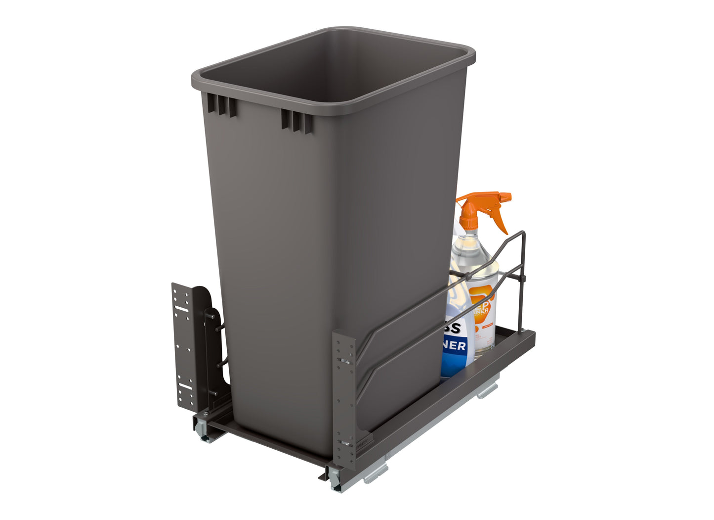 Rev-A-Shelf Pullout Kitchen Trash Can 50 qt. with Soft-close, 53WC-1550SCDM-113