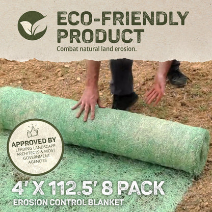DeWitt Excelsior Landscape Erosion Control Blanket, 4'x112.5' (8 Pack)