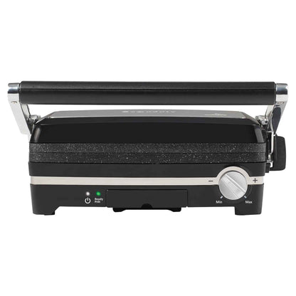Starfrit 024505-002-0000 The Rock 1,500-Watt Panini Maker with Reversible Plates