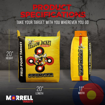 Morrell Yellow Jacket 19lb Archery Bag Target and HME Products 30in Target Stand