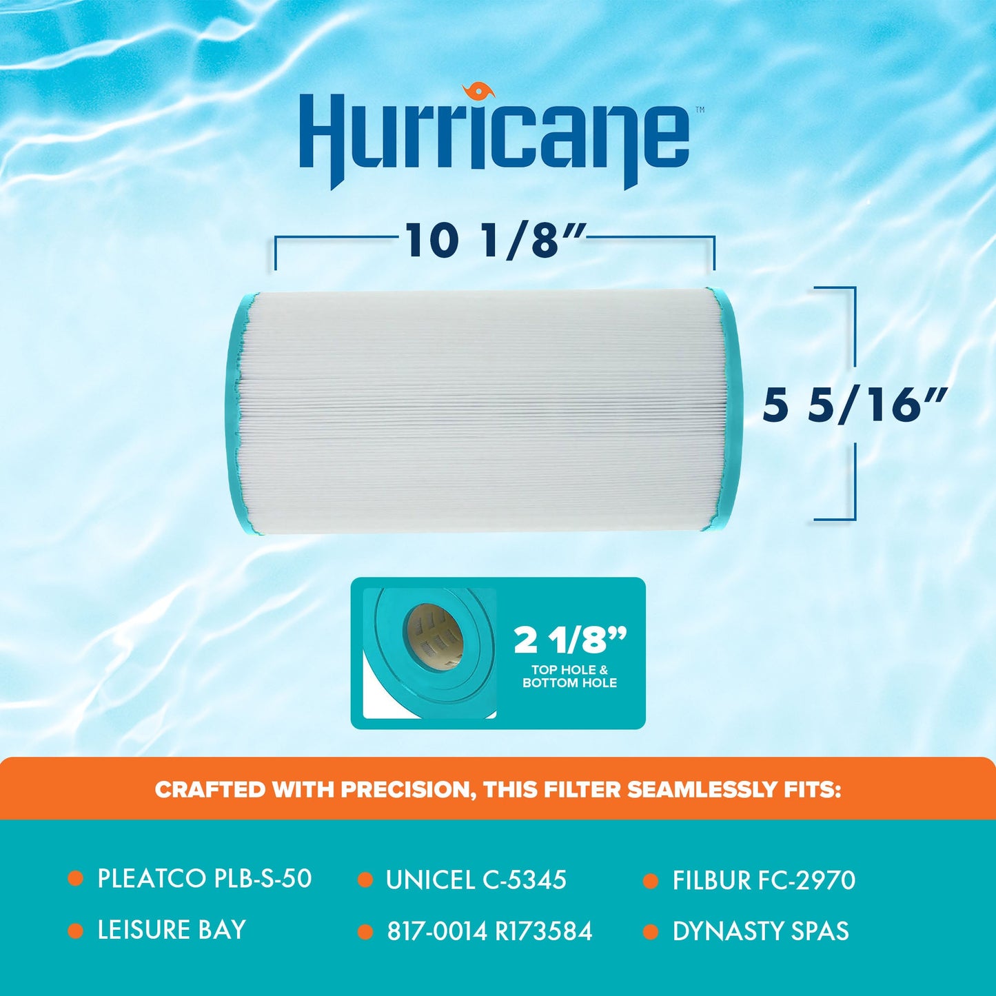 Hurricane 3 Pack HF5345-01 Advanced Pool and Spa Filter Cartridge Replacement