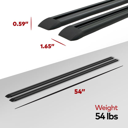 Yakima Tracks 54 in. Roof Rack System Compatible w/TrackTower & Skyline Towers - Find Fresh Goods