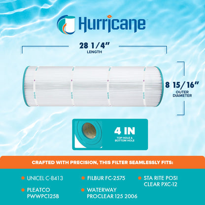 Hurricane HF8413 Replacement Spa Filter Cartridge for PA20-4 and Unicel C-4320