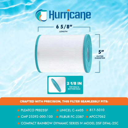 Hurricane 8 Pack HF4405-02 Advanced Pool and Spa Filter Cartridge Replacement