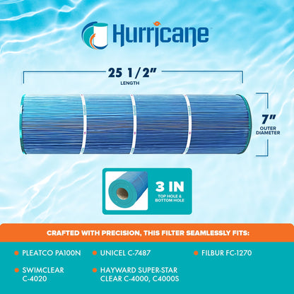 Hurricane 16 Pack HF7487-04M Elite Aseptic Pool Filter Cartridge Replacement