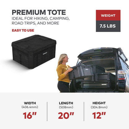 Yakima MOD GearCrate Medium Stackable Premium Tote with Lid and Divider, Black - Find Fresh Goods
