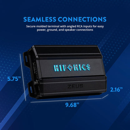 Hifonics Zeus Delta 1350 Watt Mono Block Mobile Car Amplifier, ZD-1350.1D, Black - Find Fresh Goods