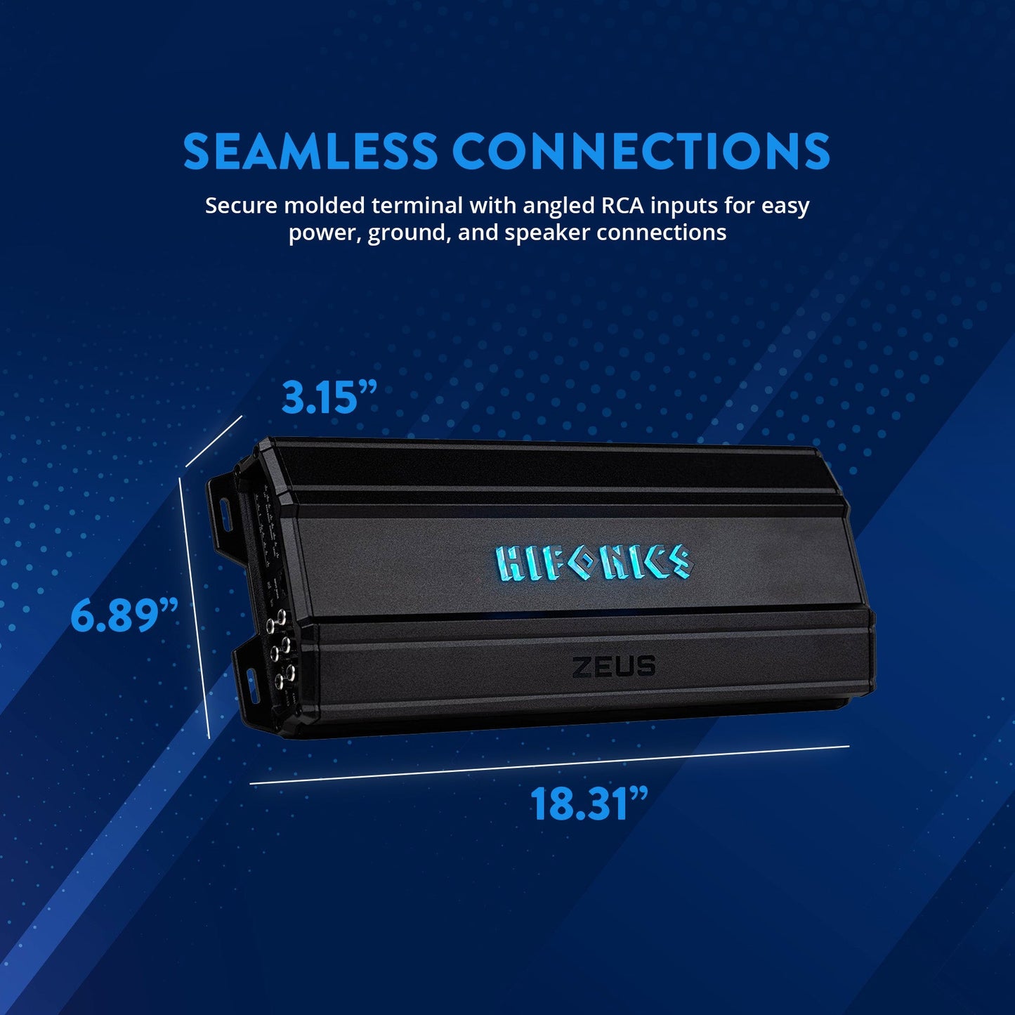 Hifonics Zeus Delta 1,750 Watt 5 Channel Mobile Car Amplifier, ZD-1750.5D, Black - Find Fresh Goods