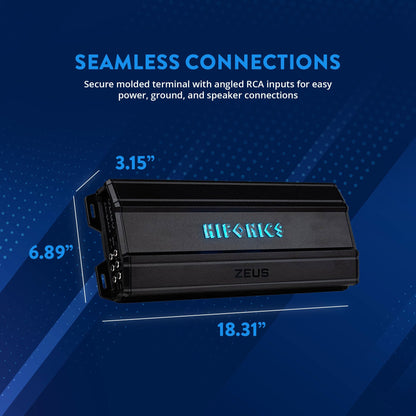 Hifonics Zeus Delta 1,750 Watt 5 Channel Mobile Car Amplifier, ZD-1750.5D, Black - Find Fresh Goods