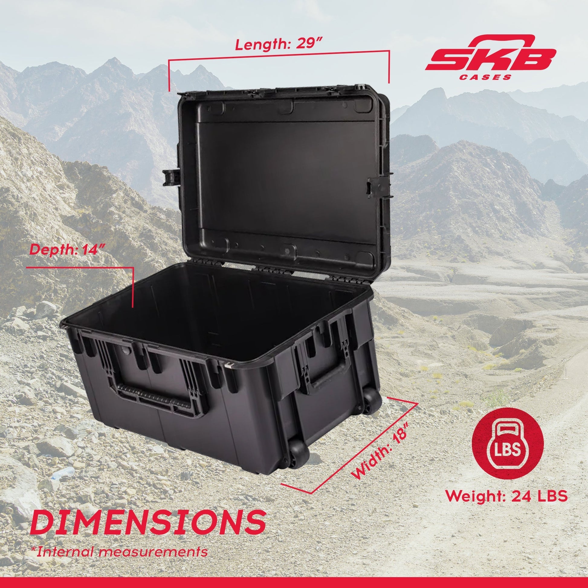 SKB Cases iSeries 291814 Waterproof UV Resistant Utility Military Case, Black - Find Fresh Goods