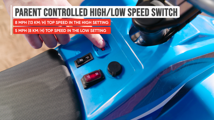 Razor Kids Electric Off Road Mini Dirt Quad Bike 4 Wheeler ATV 24 Volt, Blue