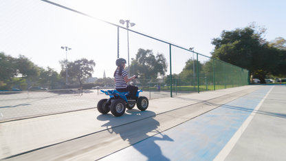 Razor Kids Electric Off Road Mini Dirt Quad Bike 4 Wheeler ATV 24 Volt, Blue